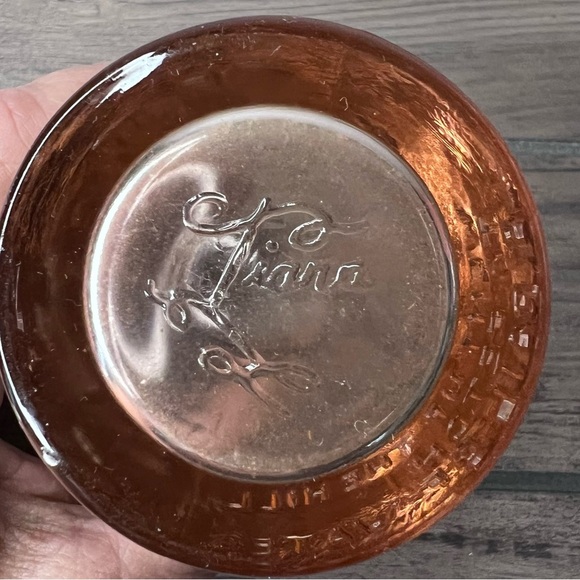 Vintage Tiara Indiana Pink Glass etch Nursery Rhyme Jack and Jill 4" Tumbler Cup - Picture 5 of 6